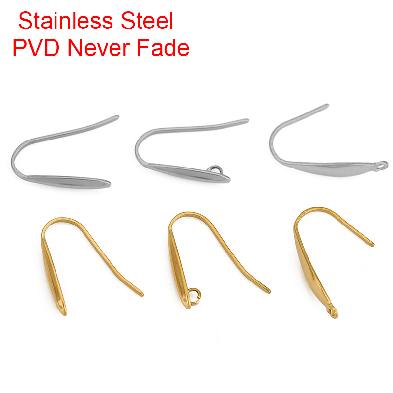 Jewelry Making Thread - 10 個色褪せないステンレス鋼イヤリングフックワイヤー作成 PVD ​​低刺激性イヤリングクラスプ用品 Diy ジュエリー所見