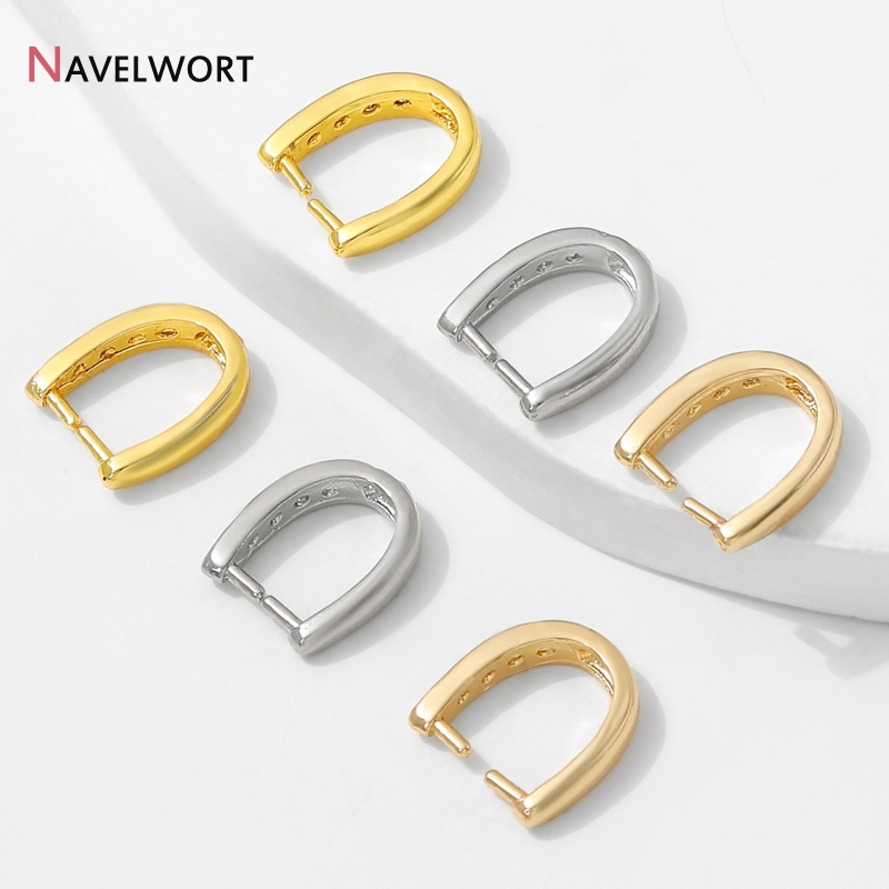 Jewelry Making Metal Supplies - 14K金メッキ真鍮製ジルコン象嵌ペンダントベイルフック、ジュエリー製作用ペンダントホルダーベイル、ジュエリー製作用アクセサリー