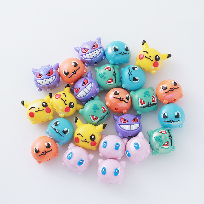 12 個ポケモンビーズ DIY 携帯電話ストラップキーホルダ - Jewelry Making With Resin のレビューと価格