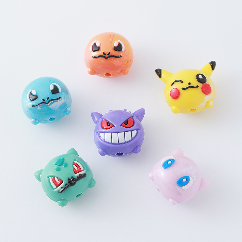 12 個ポケモンビーズ DIY 携帯電話ストラップキーホルダ - Jewelry Making With Resin のレビューと価格