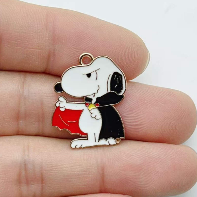 10 個かわいいハロウィン漫画子犬合金エナメルチャームカボチ - Jewelry Making Accessories のレビューと価格