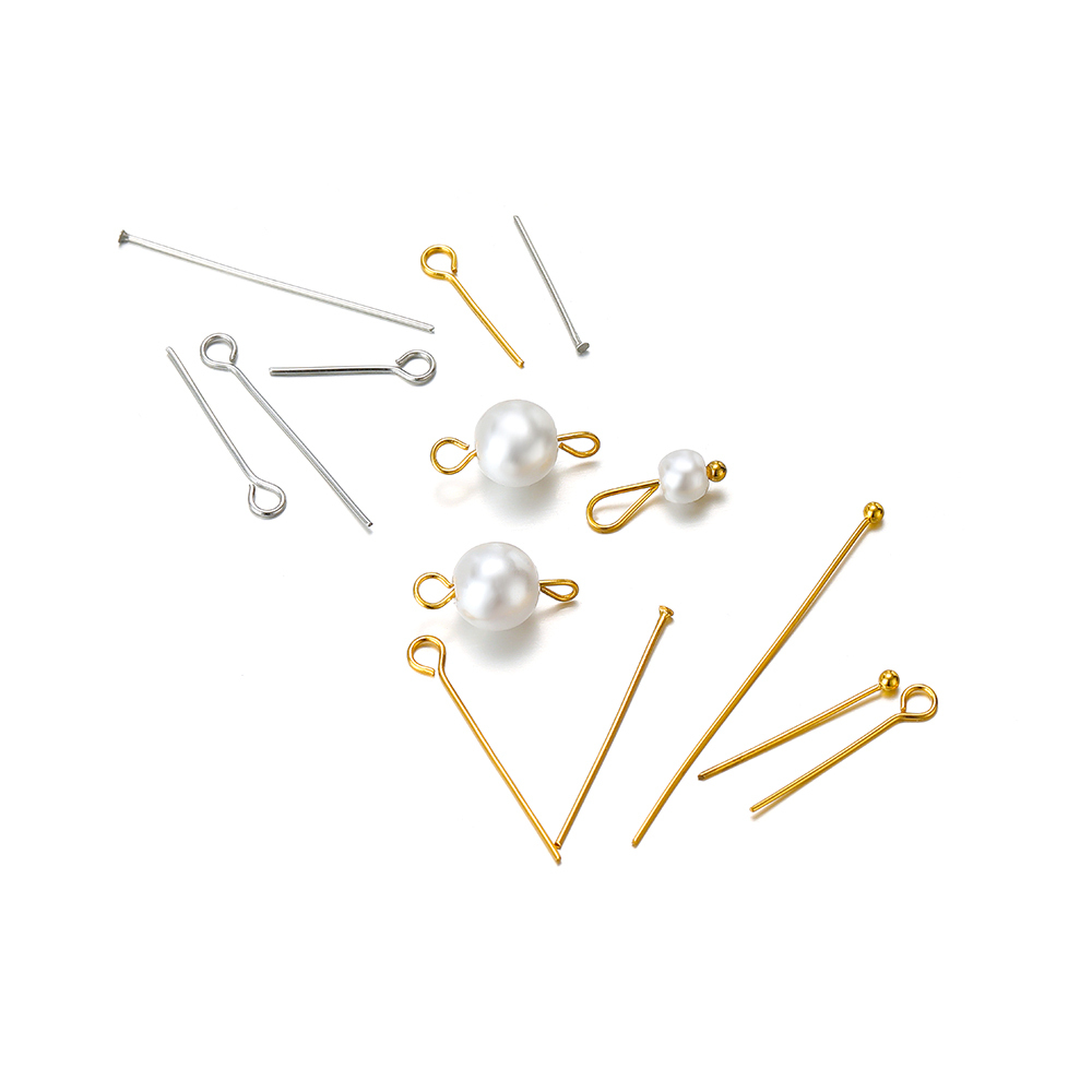 100/50 個ステンレス鋼アイヘッド針 T 字型フラットヘ - Jewelry Making Head Pins のレビューと価格