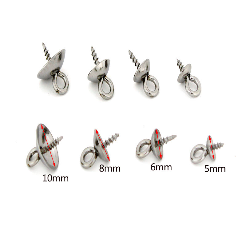 20個入り ステンレス製クラスプ フック スクリューアイピン - Jewelry Making Metal Supplies のレビューと価格