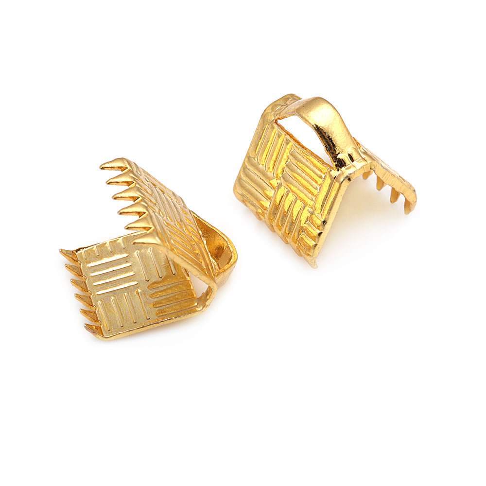 18Kゴールドカラーのロープブレスレット用エンドファスナーク - Jewelry Making Store のレビューと価格