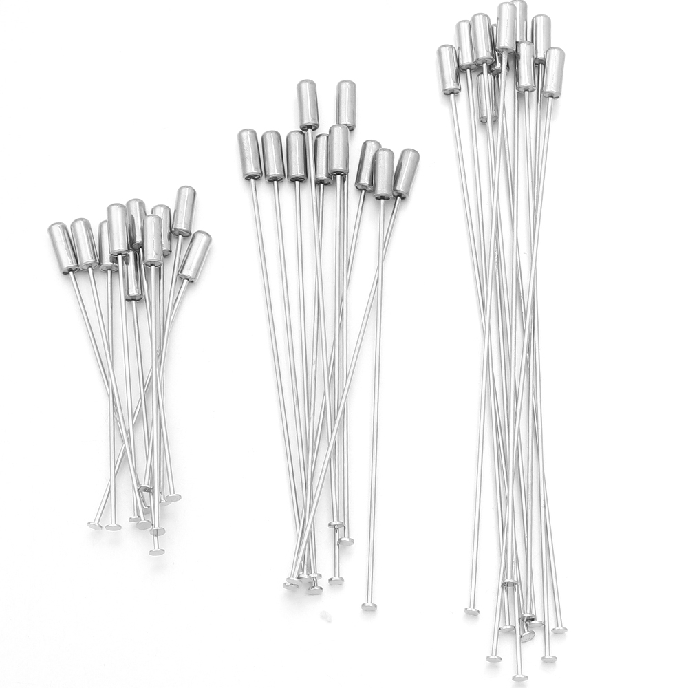 10個入り 60/90/120mm 銅製ブローチピン フラッ - Jewelry Making Head Pins のレビューと価格