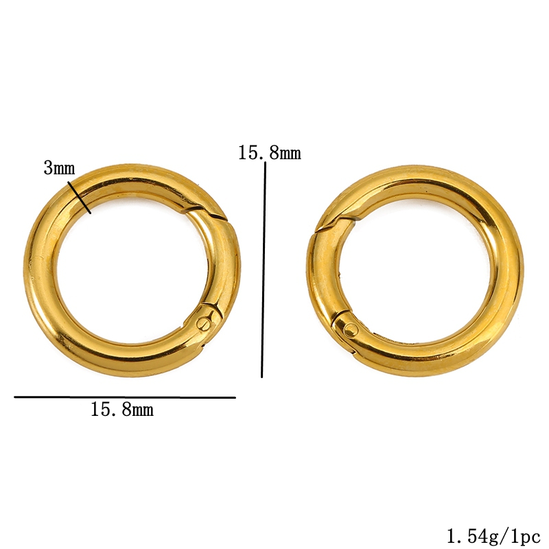 2 個ステンレス鋼クラスプハートラウンドリングロブスタークラ - Jewelry Making Metal Supplies のレビューと価格