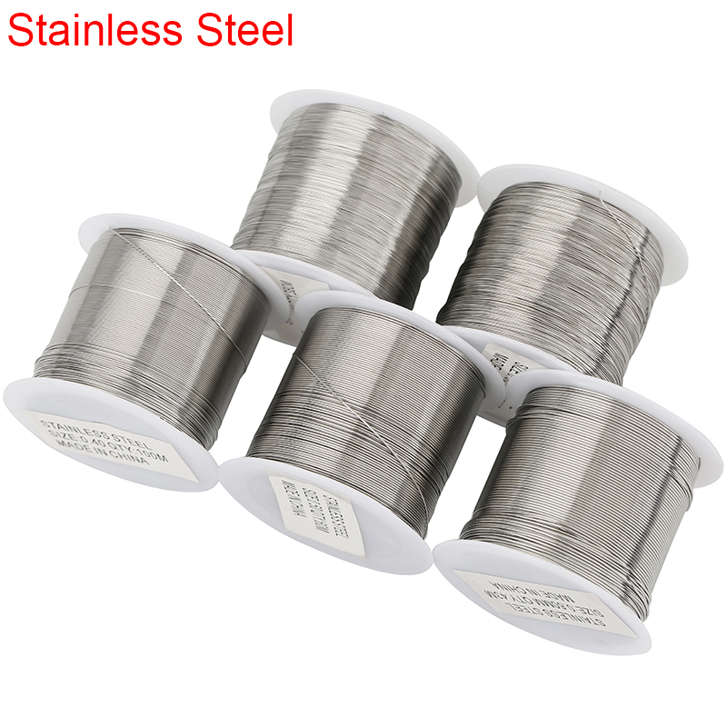 1ロール ステンレス製ビーズワイヤー 強力コード 直径0.2 - Jewelry Making Thread のレビューと価格