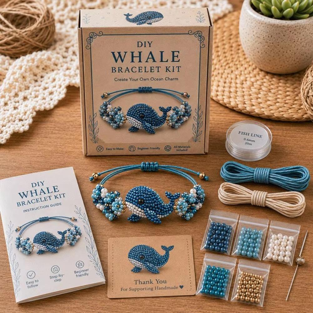 DIYビーズブレスレット製作キット かわいい動物DIYブレス - Jewelry Making Set のレビューと価格
