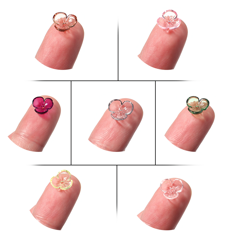 ジュエリー作り用の透明な樹脂花びらビーズ,花のモチーフ,ゆる - Jewelry Making With Resin のレビューと価格