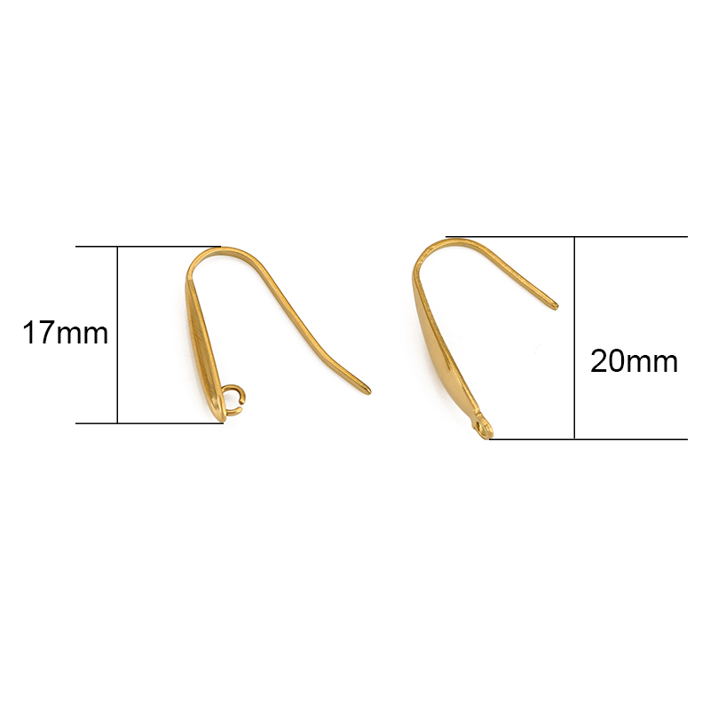 10 個色褪せないステンレス鋼イヤリングフックワイヤー作成  - Jewelry Making Thread のレビューと価格
