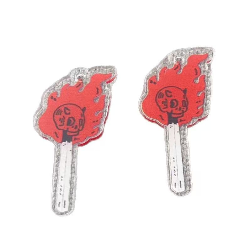 10個のアクリルスカルペンダント、DIYジュエリー作り、イヤ - Jewelry Making Accessories のレビューと価格