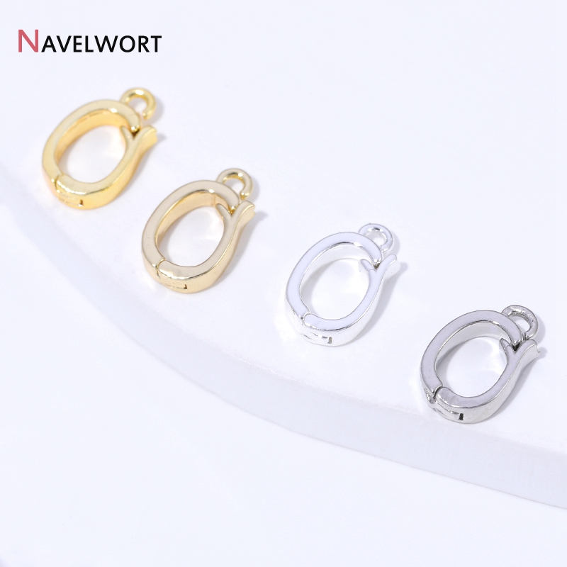14K/18K金メッキ真鍮製ヒンジ付きネックレスエンハンサー - Jewelry Making Metal Supplies のレビューと価格