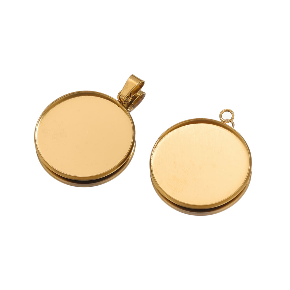 10 個ステンレス鋼ゴールドペンダント樹脂トレイベース DI - Jewelry Making With Resin のレビューと価格