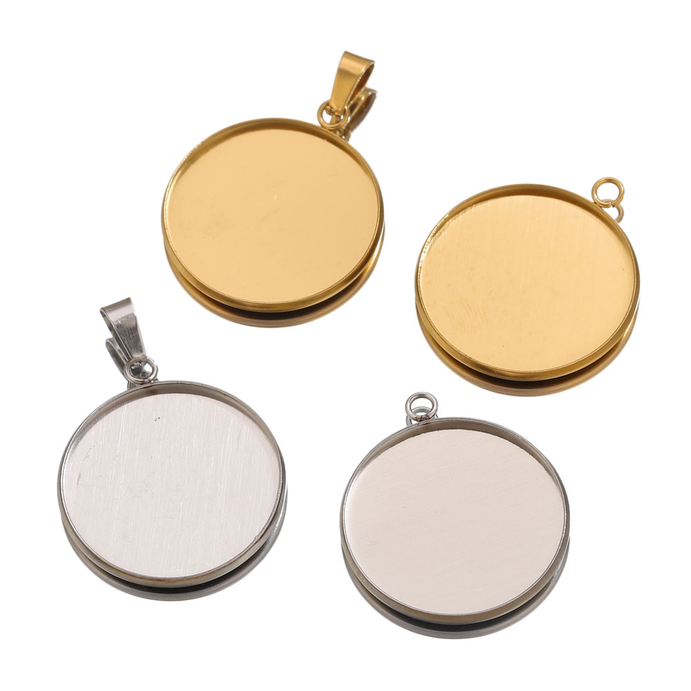 10 個ステンレス鋼ゴールドペンダント樹脂トレイベース DI - Jewelry Making With Resin のレビューと価格
