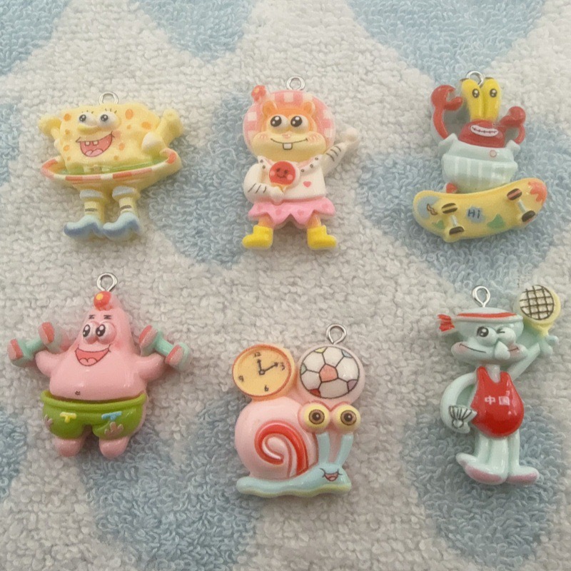 10個入り漫画風樹脂ペンダント、DIYジュエリー製作イヤリン - Jewelry Making Accessories のレビューと価格