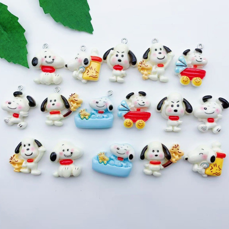 12個入り樹脂製漫画犬ペンダント、DIYジュエリー製作イヤリ - Jewelry Making Accessories のレビューと価格