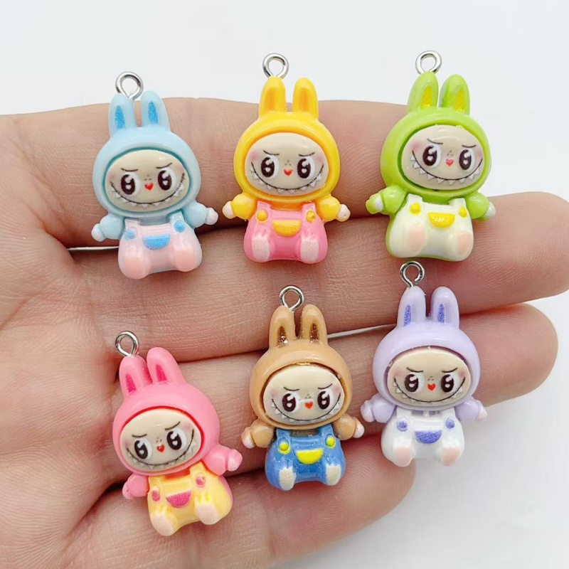 10 個かわいいウサギイチゴハウス樹脂チャーム素敵な漫画の動 - Jewelry Making With Resin のレビューと価格