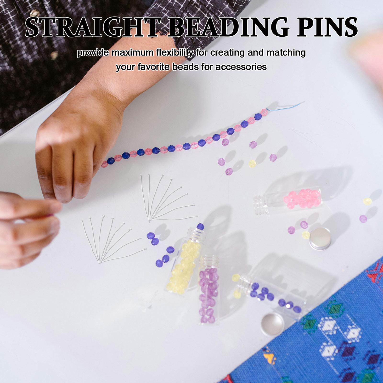 200個入り、球状ヘッドのピン、柔軟性のあるステンレス製、ビ - Jewelry Making Head Pins のレビューと価格