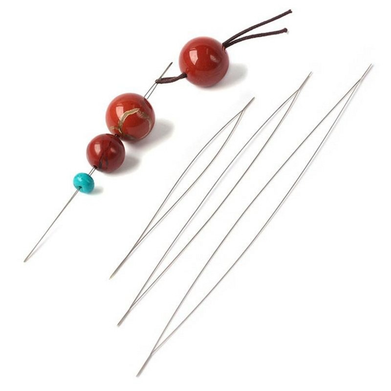 1/10個入り オープンビーズニードル DIYビーズ針 ジュ - Jewelry Making Thread のレビューと価格