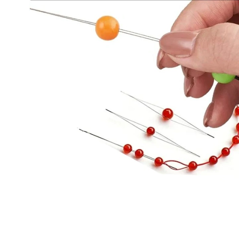 1/10個入り オープンビーズニードル DIYビーズ針 ジュ - Jewelry Making Thread のレビューと価格