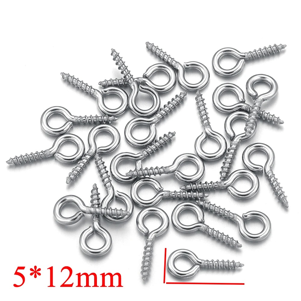 100 ピース/ロットステンレス鋼ミニスクリューアイピンペン - Jewelry Making Thread のレビューと価格