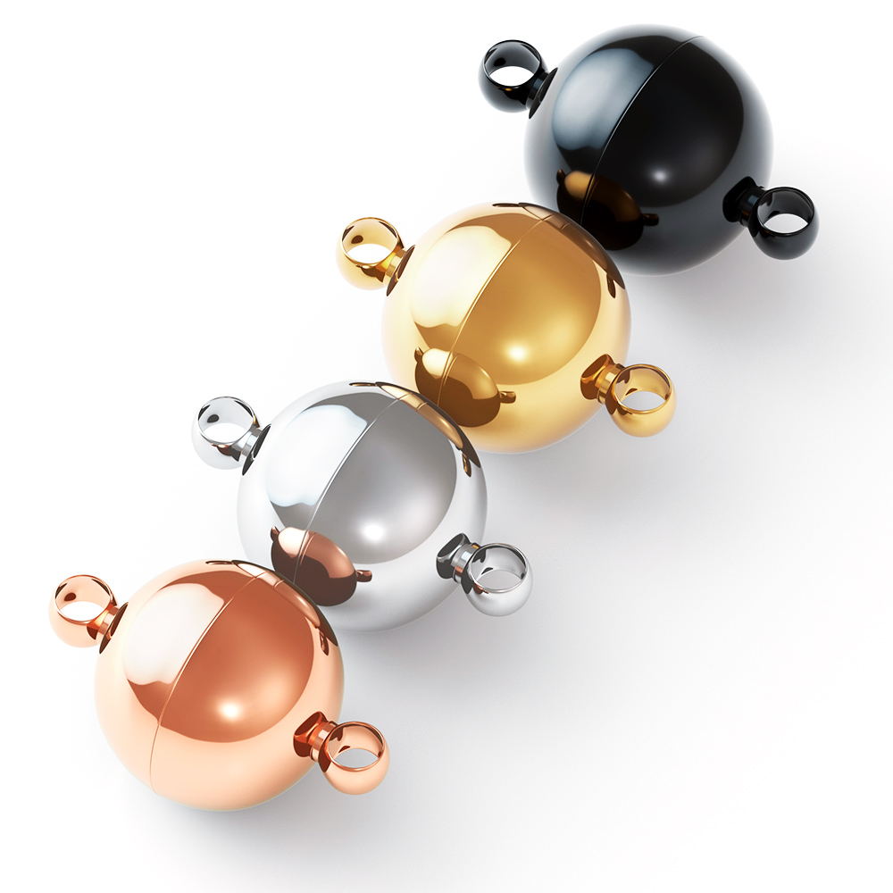 2個入り ステンレス製 マグネット式留め金具 ボール型エンド - Jewelry Making Metal Supplies のレビューと価格