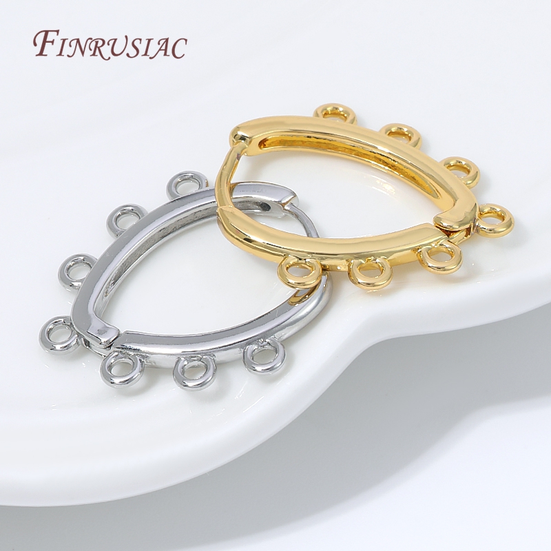 18K金メッキハギーイヤリング、マルチアウターループ、オープ - Jewelry Making Thread のレビューと価格