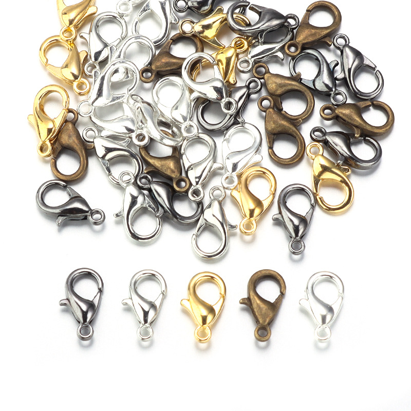 100個入り 9mm 12mm 14mm 亜鉛合金ロブスター - Jewelry Making Metal Supplies のレビューと価格