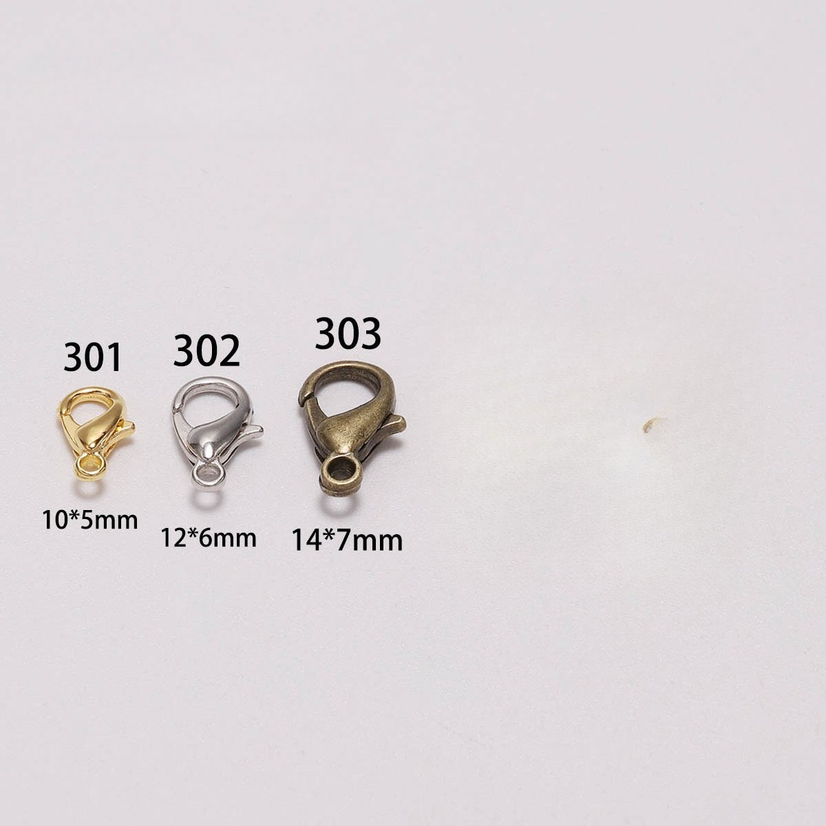 100個入り 9mm 12mm 14mm 亜鉛合金ロブスター - Jewelry Making Metal Supplies のレビューと価格
