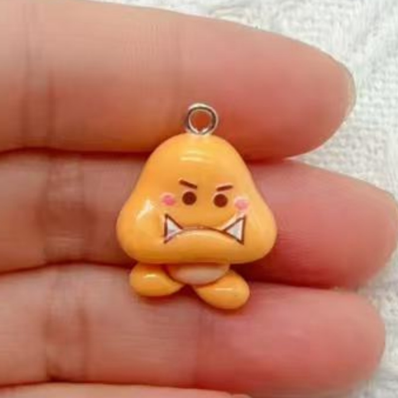10個入り樹脂製漫画ペンダント、DIYジュエリー製作イヤリン - Jewelry Making Accessories のレビューと価格