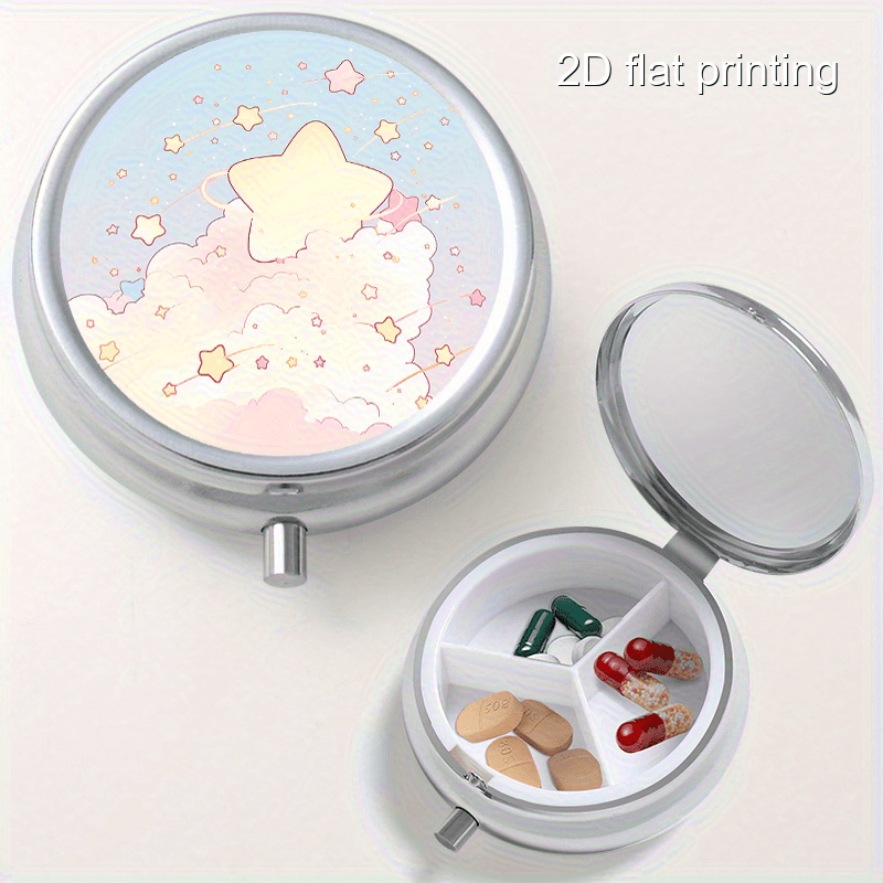 この一体型の丸い金属製ボックスは、創造的な流星雲のデザインが - Jewelry Making Store のレビューと価格