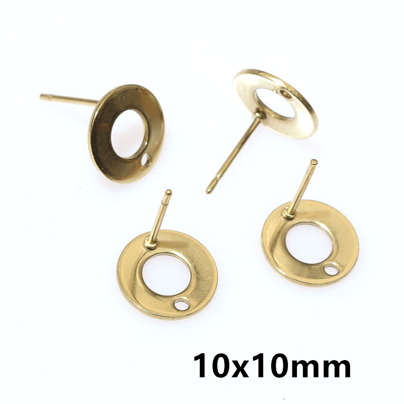 20個ステンレス鋼クラフトイヤリングスタッド幾何学的多角形イ - Jewelry Making Metal Supplies のレビューと価格